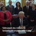 Macron titille Trump devant le Congrès américain