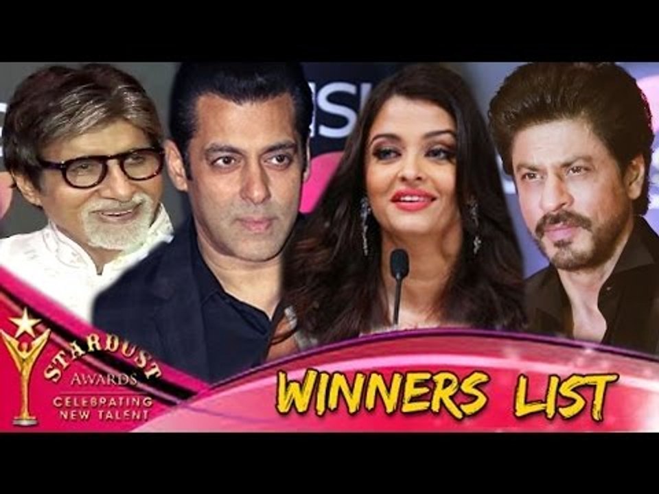 Stardust Awards 2016 - WINNERS LIST