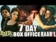RAEES VS KAABIL -  7th DAY BOX OFFICE COLLECTION - Shahrukh Khan vs Hrithik Roshan