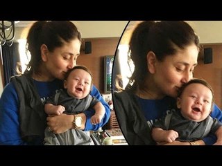 Kareena Kapoor Showers LOVE KISSING Her Son Taimur - Indeed Cute