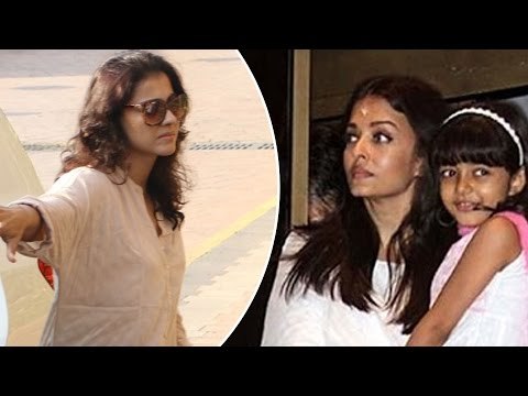 Kajol At Aishwarya Rai's Father's Prayer Meet