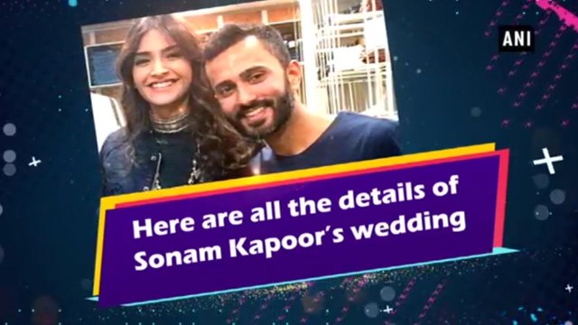 Sonam Kapoor Confirms Her Wedding Will Be Held At Her Home