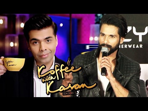 Shahid Kapoor Promotes RANGOON At koffee With Karan Season 5