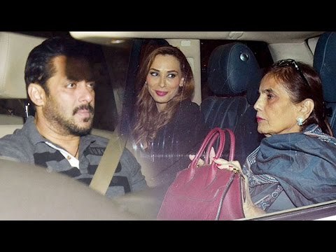 Salman khan's LADYLOVE Iulia Vantur With Salma Khan At Seema Khan’s Birthday Bash 2017