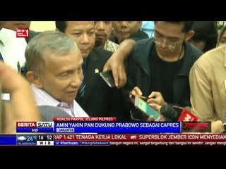 Amien Rais Sebut PAN Pasti Dukung Prabowo