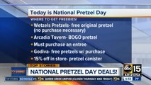 Freebies, deals for National Pretzel Day