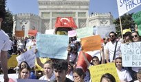 İstanbul Üniversitesi'nde 'Bölünme' protestosu... 'Tarihsel bir hata'