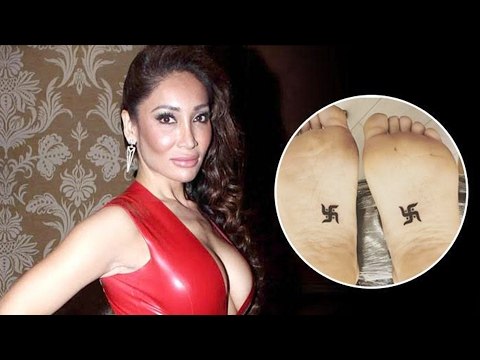 Sofia Hayat Tattoos Swastika Under Her Feets | Hurts Religious Sentiments