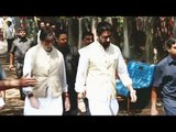 Amitabh Bachchan & Abhishek At Suniel Shetty’s Father FUNERAL