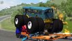Beamng drive - Giants Machines Crushes Cars #3 (Giants Wheels crush cars)