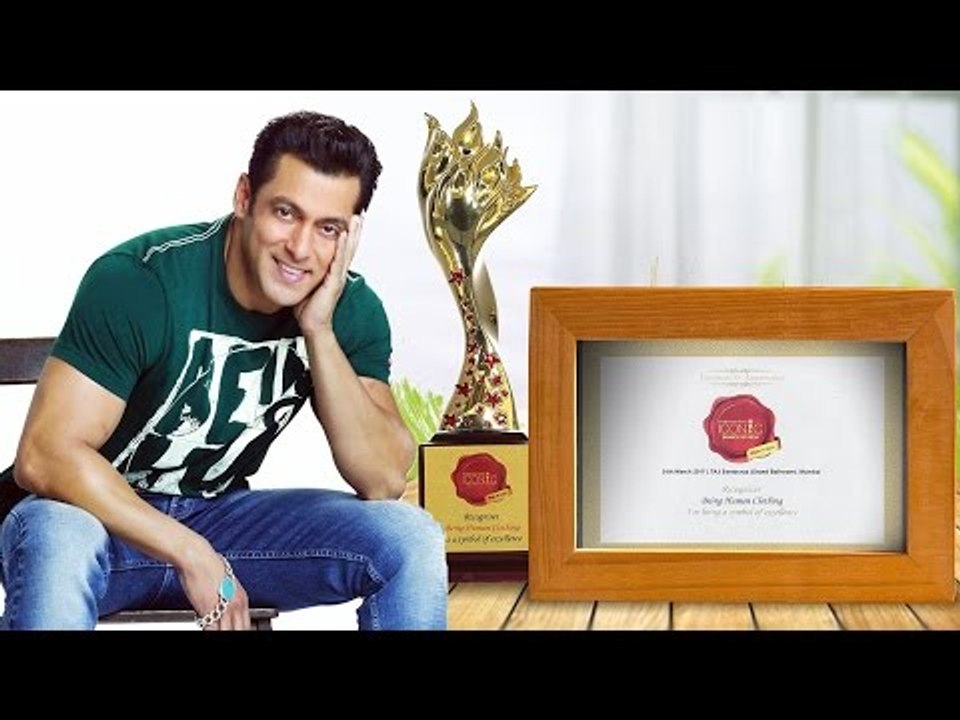 Salman's Being Human Clothing Gets Symbol Of Excellence - Iconic Awards