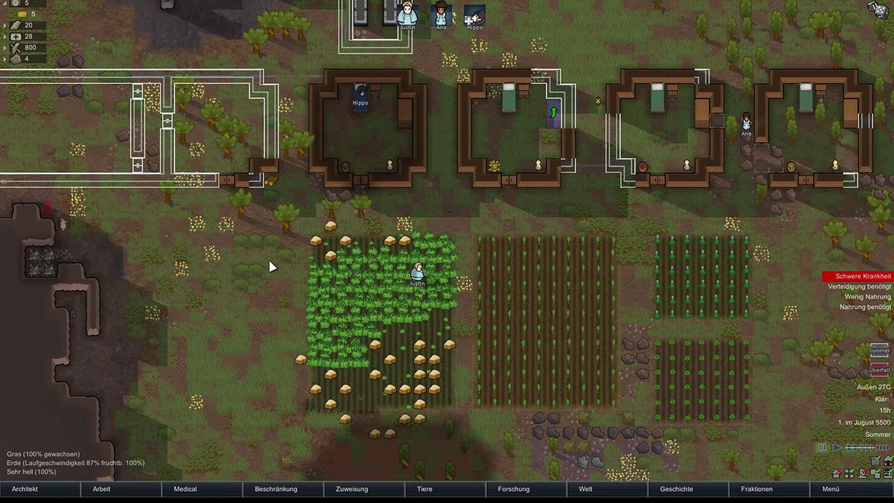 Let´ s Play RimWorld beta 18 #3 Überfall Serie