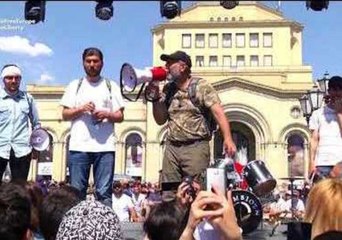 Armenian Opposition Leader Takes Marchers Through Capital as Election Date Announced