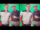 Salman Khan Poses With Harun Robert The Graffiti Artist