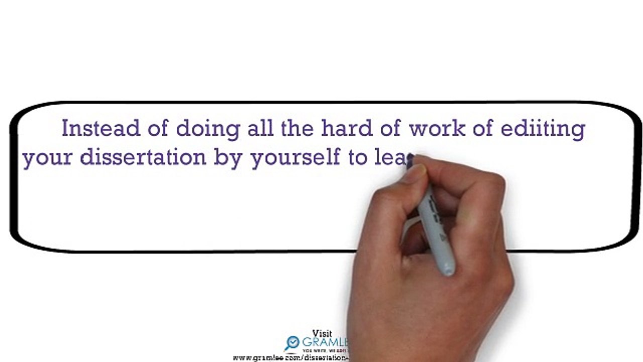 dissertation editing services