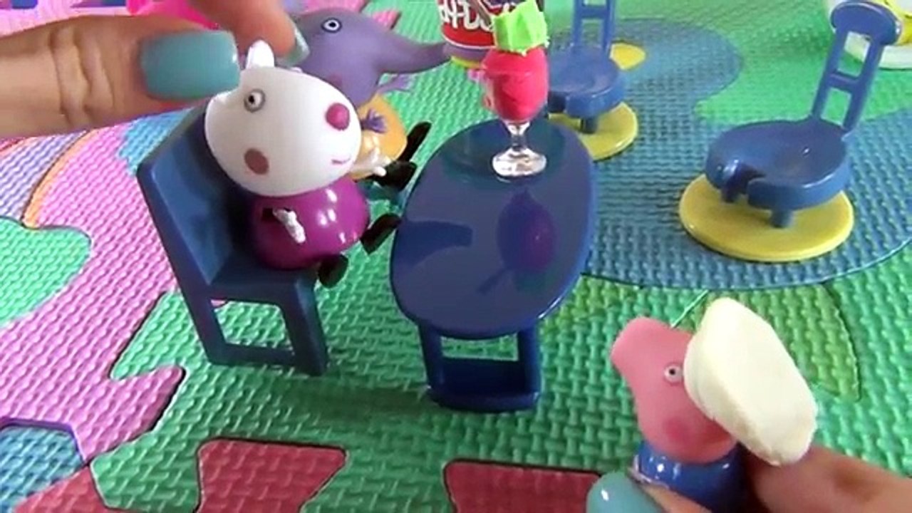 Peppa Pig en français. Peppa Pig et George font de glaces. Peppa Pig et George jouent avec Play Doh