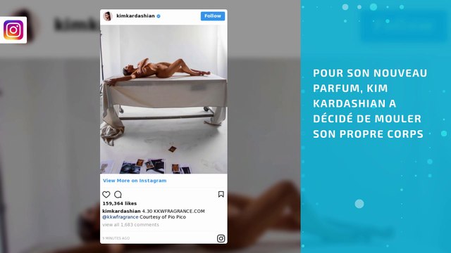 Kim Kardashian sexy sur instagram pour KKW BODY FRAGRANCE