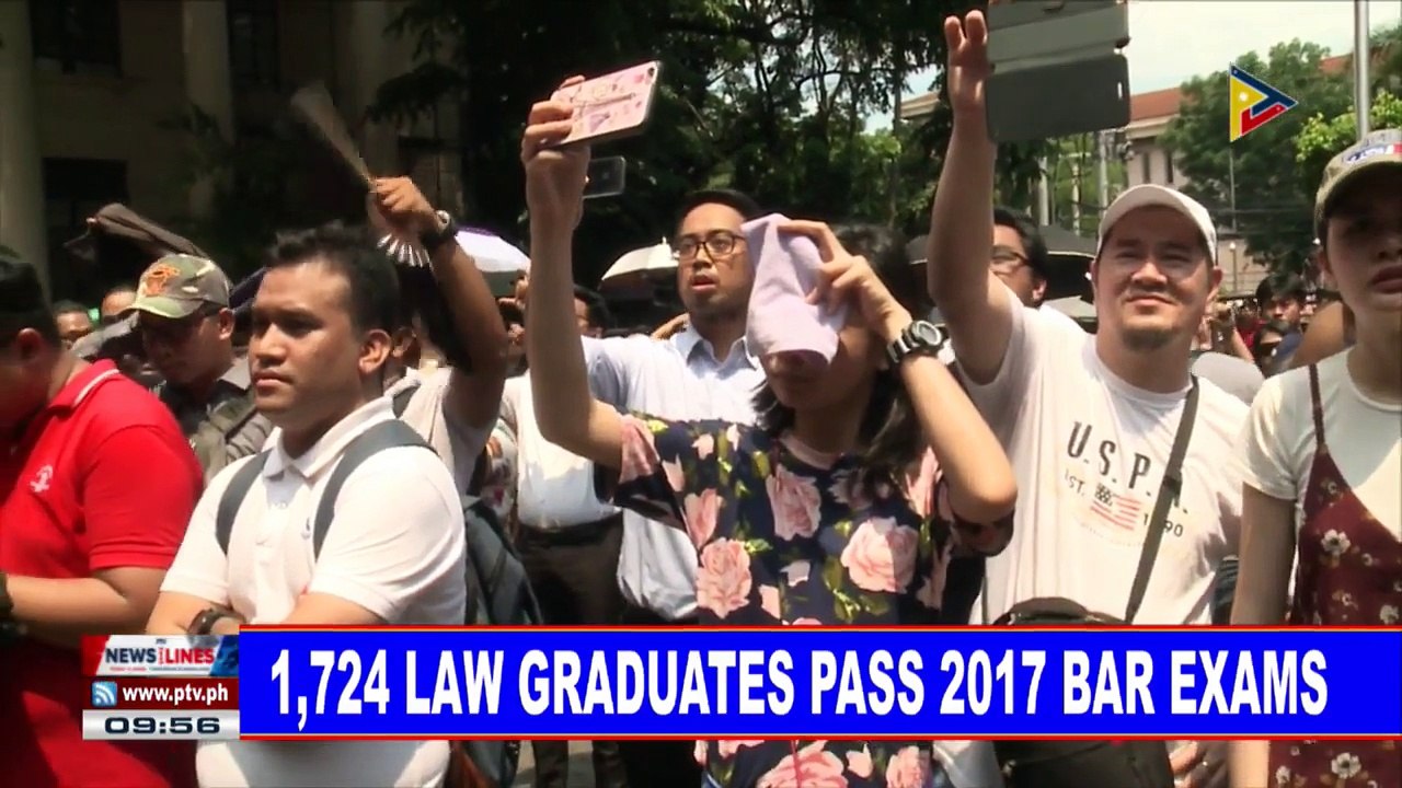 1,724 law graduates pass 2017 bar exams