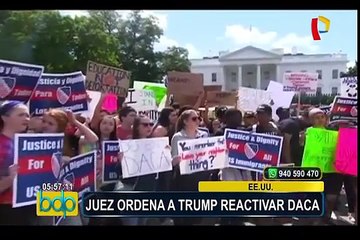 Juez obliga a Donald Trump a reactivar el DACA dentro de 90 días