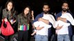 Shahid Kapoor, Mira Rajput & Daughter Misha Kapoor LEAVES For IIFA 2017, SPOTTED At Airport