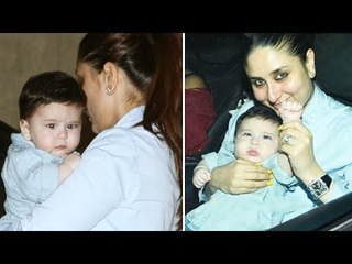 Kareena Kapoor With Taimur @ Tusshar's Son Lakshay's Birthday Bash