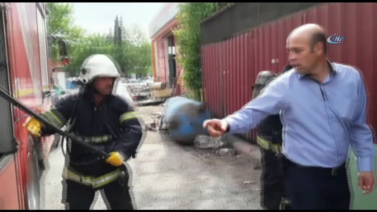 Tekstil fabrikasında yangın