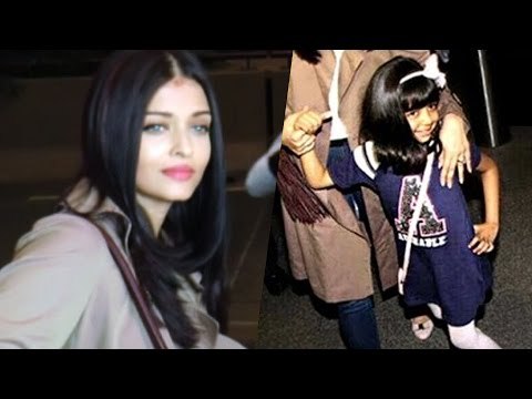 Aishwarya Rai & Aaradhya Bachchan's CUTE Moment | Leaves For Cannes 2017