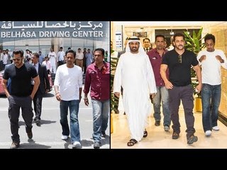 Salman Khan SPOTTED @ Belhasa Driving Center Dubai