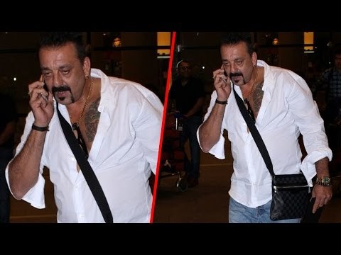 Sanjay Dutt SPOTTED AT Mumbai Airport