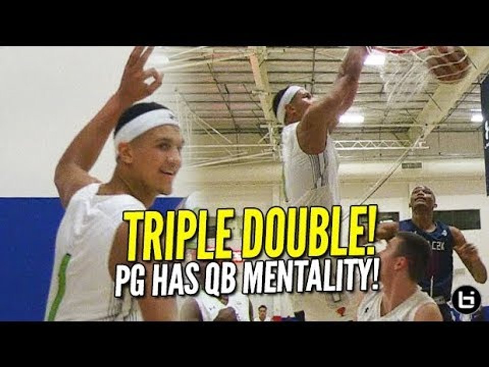 Jalen Suggs TRIPLE DOUBLE! 5-Star PG with QB MENTALITY! Big Dain Dainja Dominates!