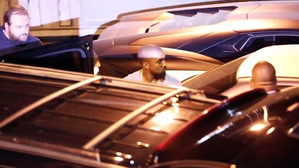 Security Guards Jump Into Action When Protecting Kim & Kanye In Hollywood [2013]