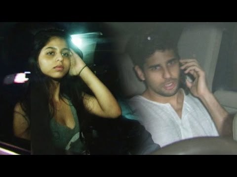 Shahrukh's Daughter Suhana & Sidharth Malhotra SPOTTED At Karan Johar's House