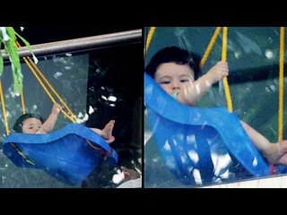 Kareena's Son Taimur Ali Khan Enjoys On A Swing | Latest Picture