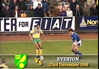 Norwich City - Everton 22-12-1990 Division One