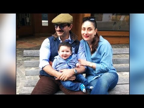 Taimur Ali Khan Poses With Mom Kareena And Dad Saif Ali Khan In Switzerland