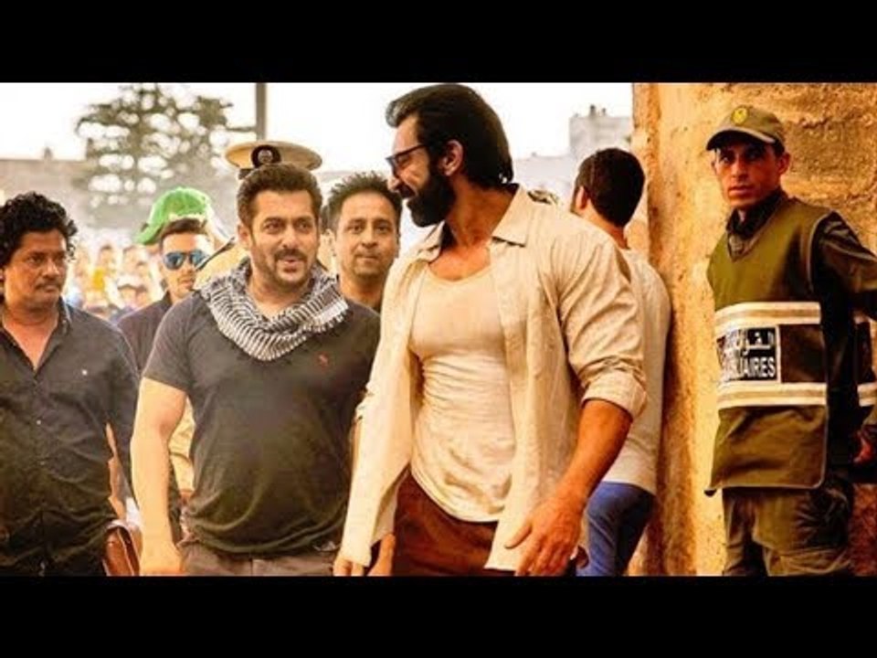 Salman Khan Clicks With Nawaab Shah @ Abu Dhabi - Tiger Zinda Hai Shoot