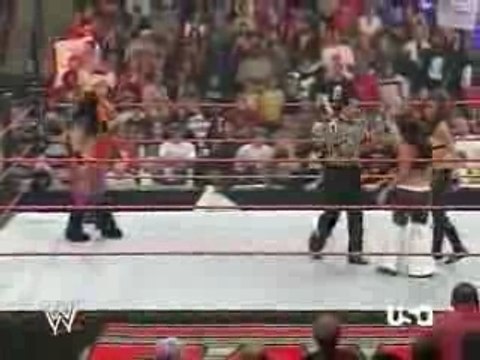 WWE RAW Mickie & Maria vs Beth & Melina 03/12/2007