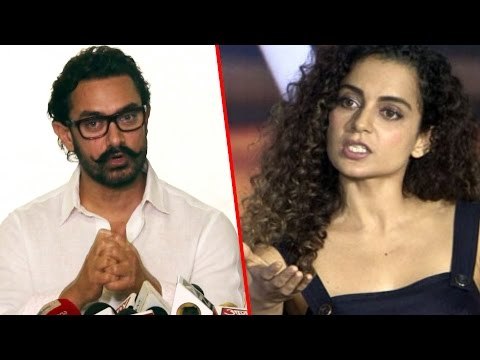 Aamir Khan SMARTLY ANSWERS Kangana Ranaut's NEPOTISM Remark | Kangana Ranaut-Karan Johar Controversy
