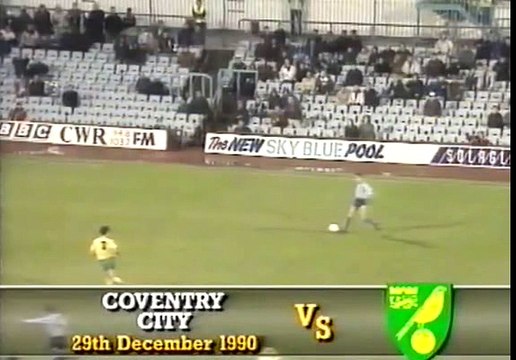 Coventry City - Norwich City 29-12-1990 Division One