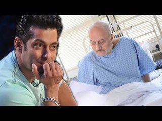 Salman Khan SAVES Collapsed Anupam Kher In New York - WATCH