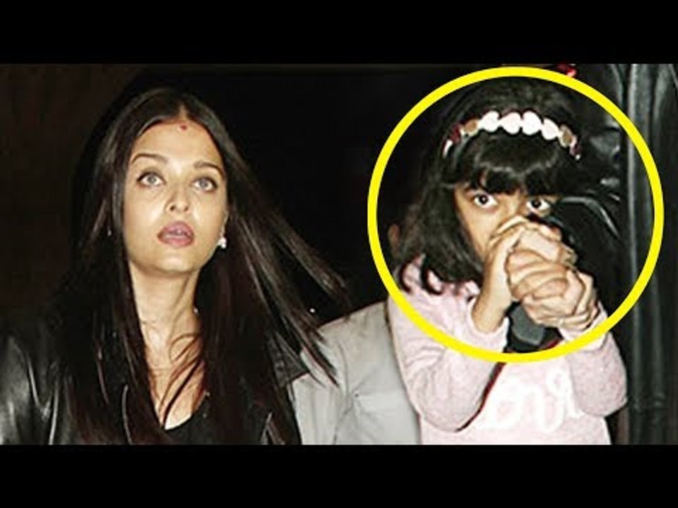 Aishwarya Rai Bachchan’s daughter Aaradhya is screaming “STOP CLICKING ME