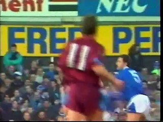 Everton - Manchester City 13-01-1991 Division One