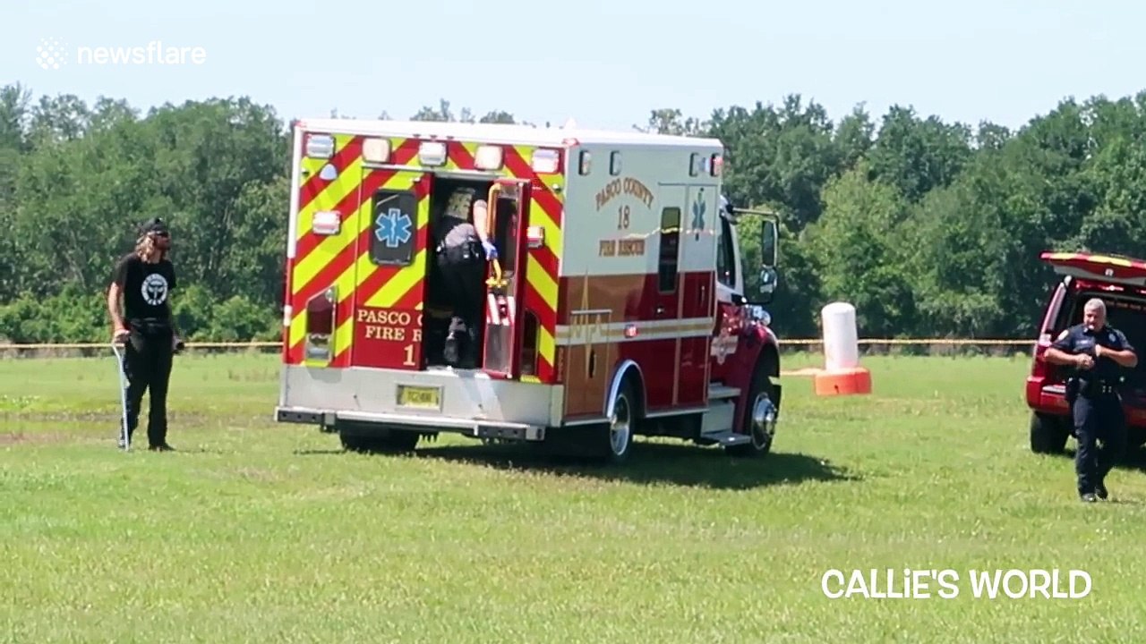 Dramatic video captures female skydiver’s crash into pond