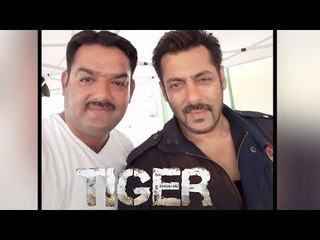 Salman Khan With Fan Rana Joyia On The Set Of Tiger Zinda Hai In Abu Dhabi
