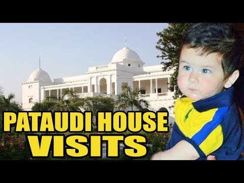 Kareena's Son Taimur Visits PATAUDI HOUSE With Sharmila Tagore