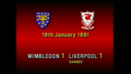 Liverpool - Wimbledon 19-01-1991 Division One