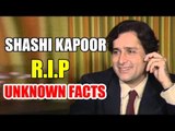 Shashi Kapoor UNKNOWN And INTERESTING Facts From His Life