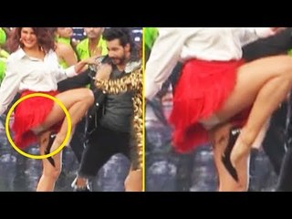 Jacqueline Fernandez Faces A W@rdrobe Malfunction At Dance Plus 3