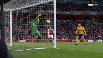 Ligue Europa - Arsenal : L'arrêt splendide d'Oblak devant Lacazette !