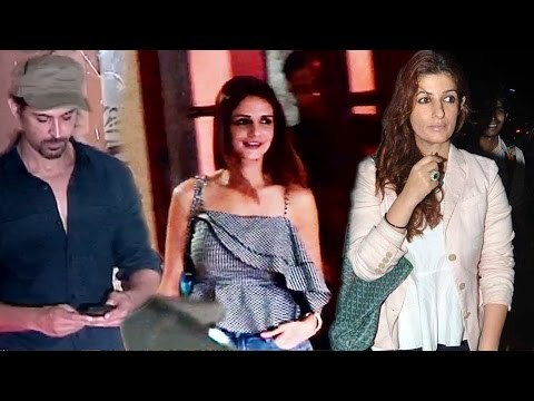 Hrithik Roshan PARTIES Ex-Wife Sussanne & Twinkle Khanna